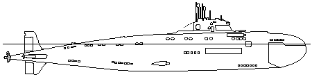 Drawing of 671 RTM (Sjuka) - Victor-III