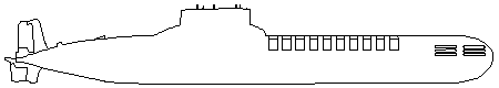 Drawing of 941 (Akula) - Typhoon